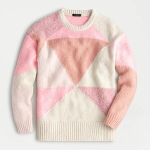 J. Crew Slouchy colorblock tunic sweater